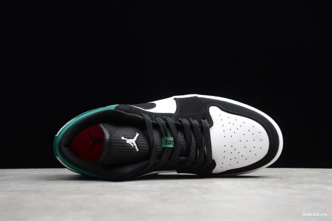 One Kick Low Air White Green 1 553558-113 Mystic Black Jordan 0714